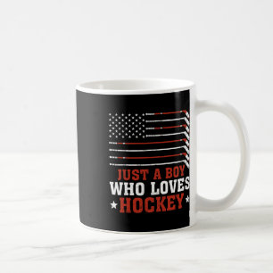 US-Flagge Hockeyliebhaber Jungen Kinder Sohn Nur E Kaffeetasse