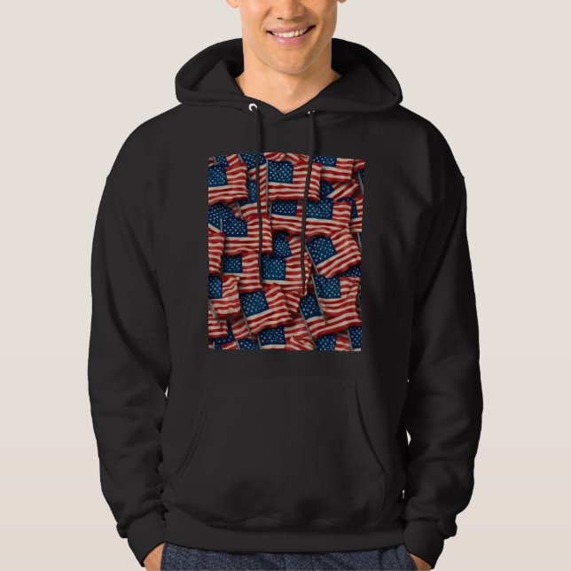 US Flagge hoodie (Vorderseite)