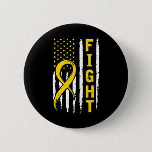 US-Flagge in Not Childhood Cancer Awareness Button