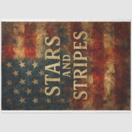 US Flagge in Not Decoupage Seidenpapier