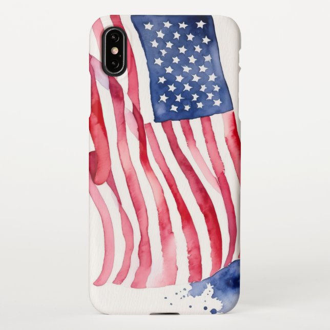 US-Flagge iPhone Hülle (Rückseite)