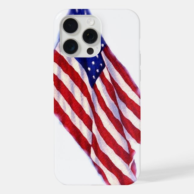 US-Flagge iPhone Hülle (Rückseite)