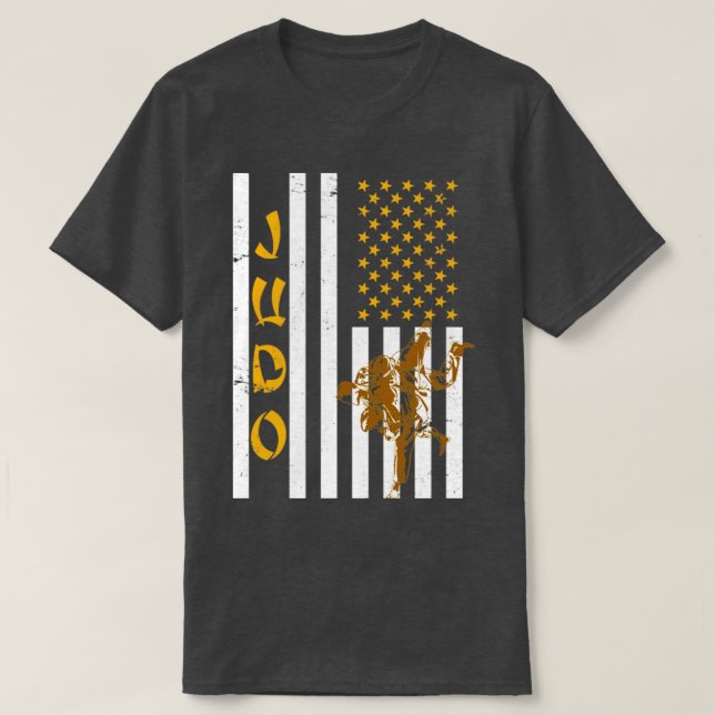 US-Flagge Judo T-Shirt (Design vorne)