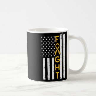 US-Flagge Kampf gegen Krebs im Kindesalter - Bewus Kaffeetasse
