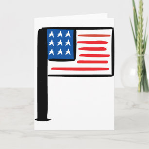 US-Flagge Karte