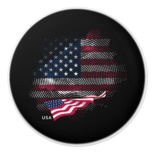 US-Flagge Keramikknauf