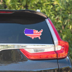 US-Flagge Land Patriotisch Amerikanisch Aufkleber