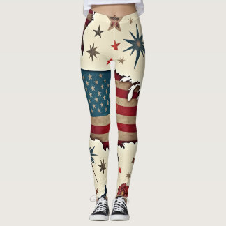 US Flagge Leggings