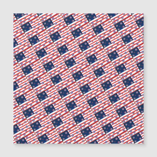 US-Flagge Magnetkarte (Vorderseite)