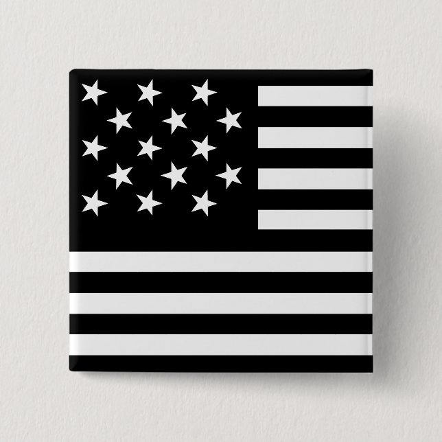 US-Flagge mit 15 Sternen Button (Vorderseite)