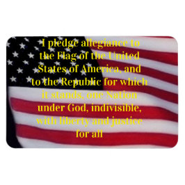 US-Flagge mit Plebemagnet Magnet