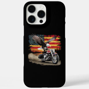 US-Flagge Motorrad T-Shirt USA Flagge Biker Retro iPhone 16 Pro Max Hülle
