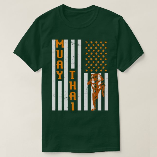 US-Flagge Muay Thai T-Shirt (Design vorne)