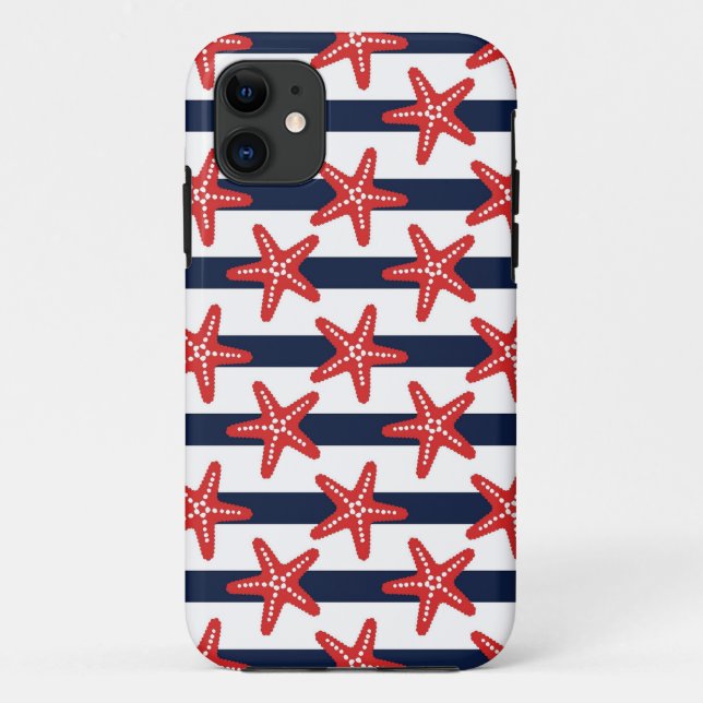 US Flagge-Muster Case-Mate iPhone Hülle (Rückseite)