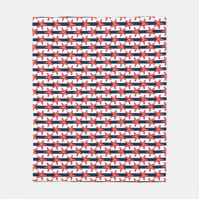 US Flagge-Muster Fleecedecke (Vorderseite)