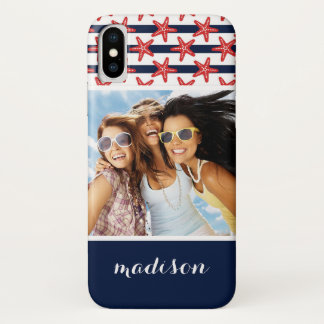 US Flagge Muster | Ihr Foto und Name Case-Mate iPhone Hülle