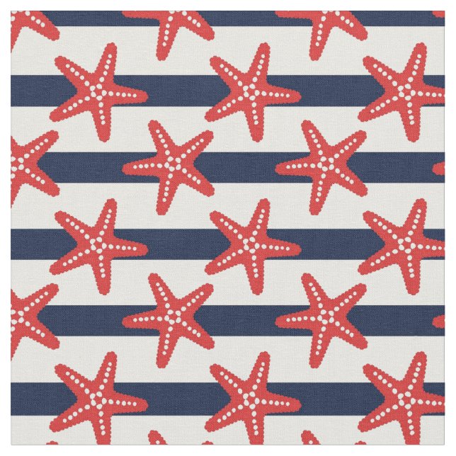 US Flagge-Muster Stoff (Nahaufnahme)