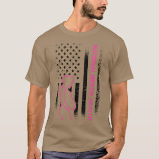US-Flagge Mütterliches Bewusstsein für psychische  T-Shirt