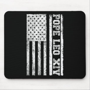 US-Flagge neuer Papst 2025 Christlicher katholisch Mousepad