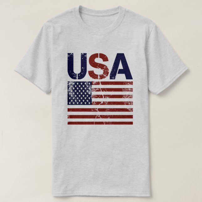 US-Flagge Not leidender T - Shirt (Design vorne)