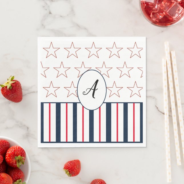 US Flagge Paper Napkins Serviette (Beispiel)