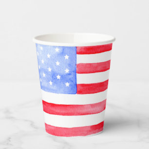 US Flagge Pappbecher