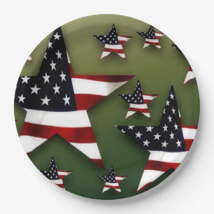 US-Flagge Pappteller