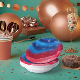 US Flagge Pappteller