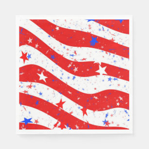 US Flagge Party Napkins Serviette