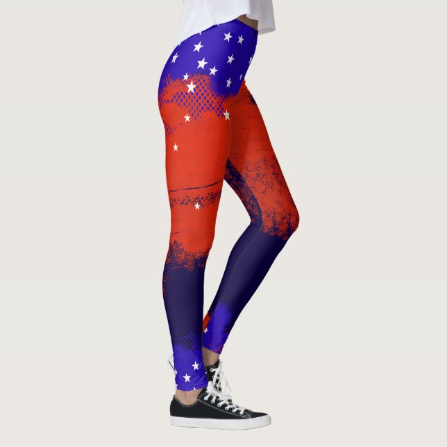 US Flagge, patriotisch Leggings (Rechts)
