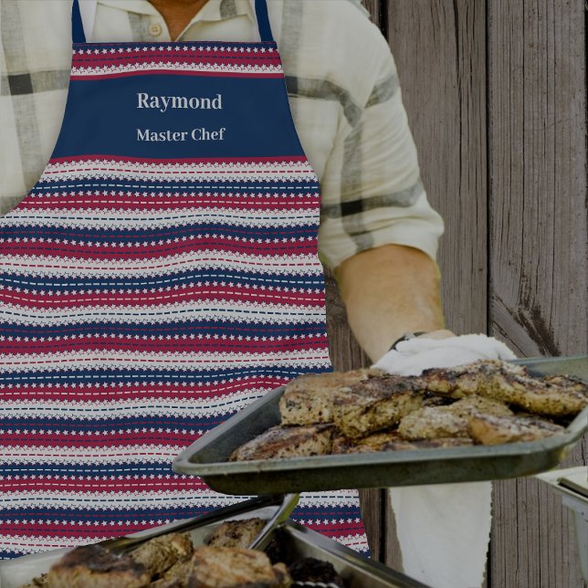 US Flagge - Patriotisch - Rotes Weiß Blau Schürze (Von Creator hochgeladen)