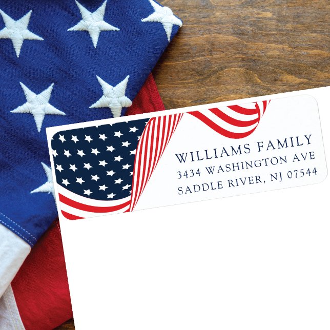 US Flagge - Patriotische Rücksendeadresse (Von Creator hochgeladen)