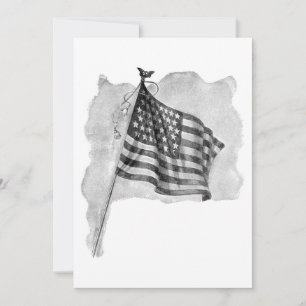 US-Flagge Patriotische Vintage Kunst