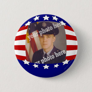 US Flagge-patriotisches kundenspezifisches Button