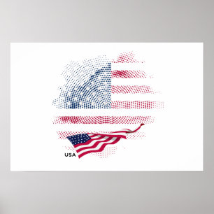 US-Flagge Poster