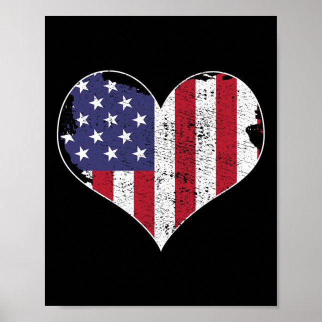 US-Flagge Poster (Vorne)