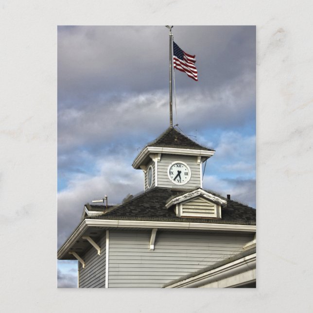 "US-Flagge" Postkarte (Vorderseite)