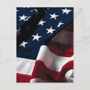 US-Flagge Postkarte
