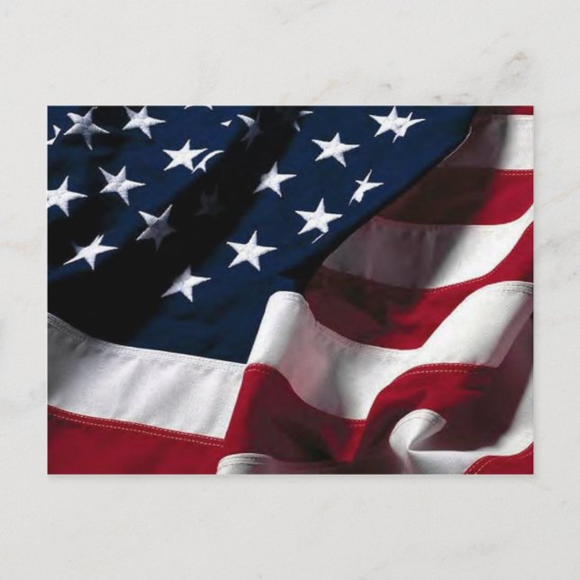 US-Flagge Postkarte (Vorderseite)