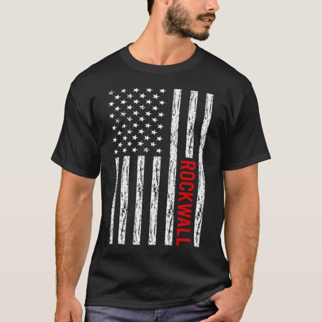 US-Flagge - Rockwall T-Shirt (Vorderseite)