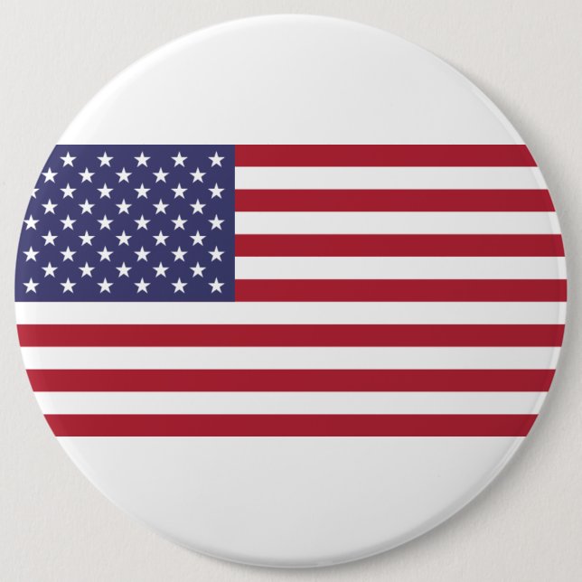 US-Flagge rot weiß und blau Button (Vorderseite)