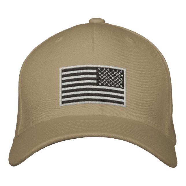 US-Flagge rückgängig gemacht Bestickte Baseballkappe (Vorderseite)