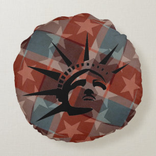 US Flagge Rundes Kissen