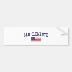 US-Flagge San Clemente Autoaufkleber