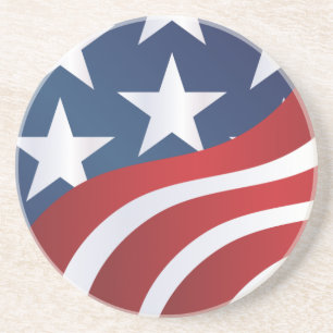US Flagge Sandstein Untersetzer
