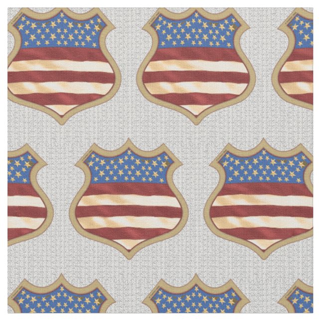 US-Flagge Schild Stoff (Nahaufnahme)