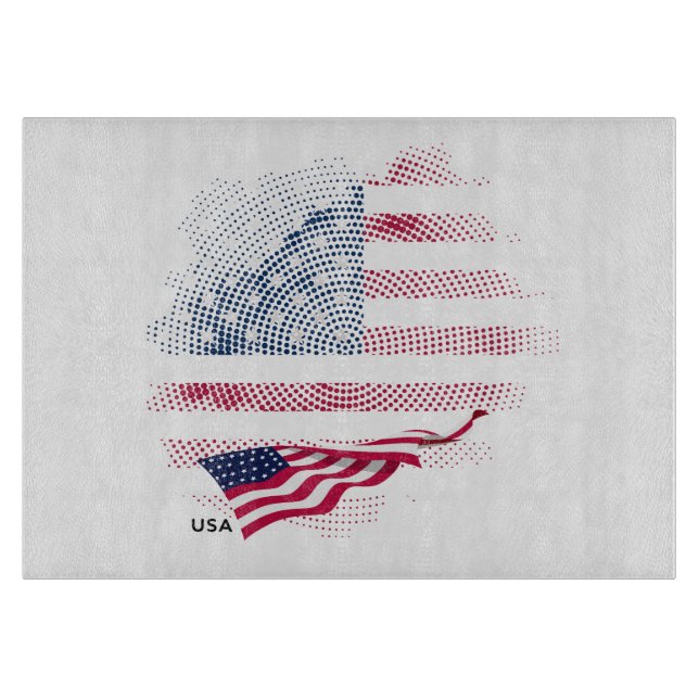 US-Flagge Schneidebrett (Vorderseite)