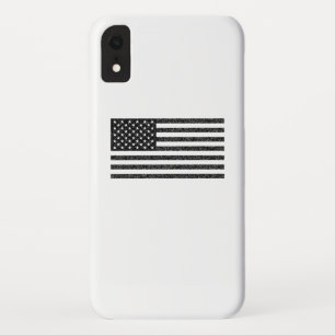 US-Flagge Schwarz-Weiß-Vintag-Retro Case-Mate iPhone Hülle