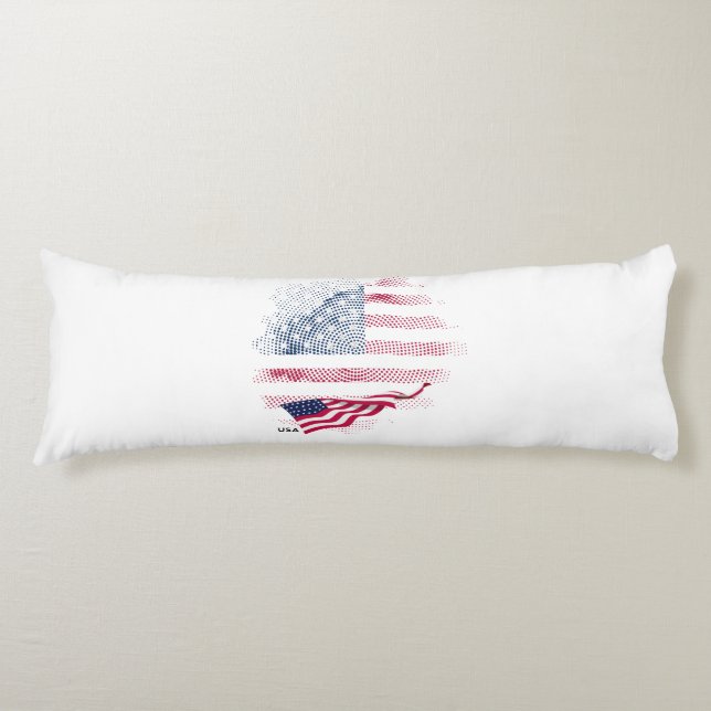 US-Flagge Seitenschläferkissen (Vorderseite)