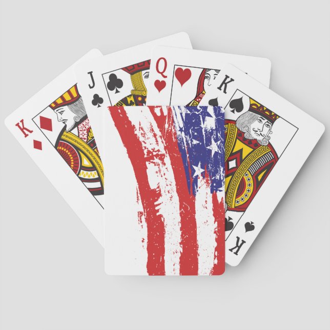 US-Flagge Spielkarten (Rückseite)